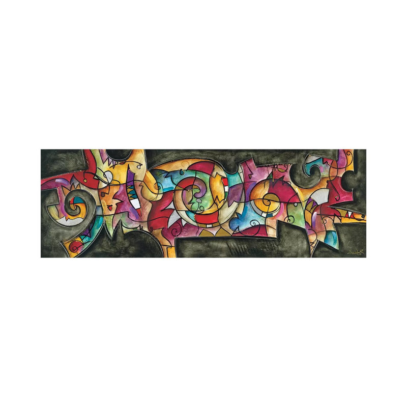 All Night Long by Eric Waugh - Wrapped Canvas Panoramic Painting, 30.48 cm H x 91.44 cm W x 3.175 cm D