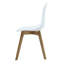 Mingus Plastic Dining Chairs with Solid Wooden Legs - Retro Side Chair for Dining Room Kitchen Living Room Office-1765017604-1837013396