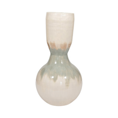 Vase de table moderne en métal à deux tons pour la décoration intérieure