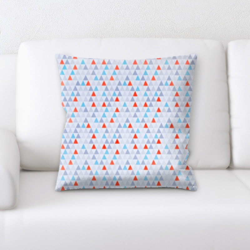 Geometric Microsuede Throw Pillow