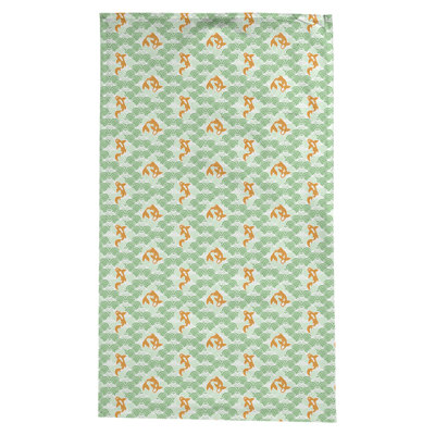 Nappe à motif à poissons vagues koi Leffel