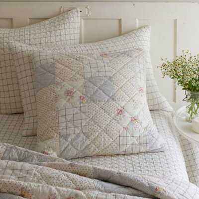 Clovelly Block Party Patchwork Cotton Sham