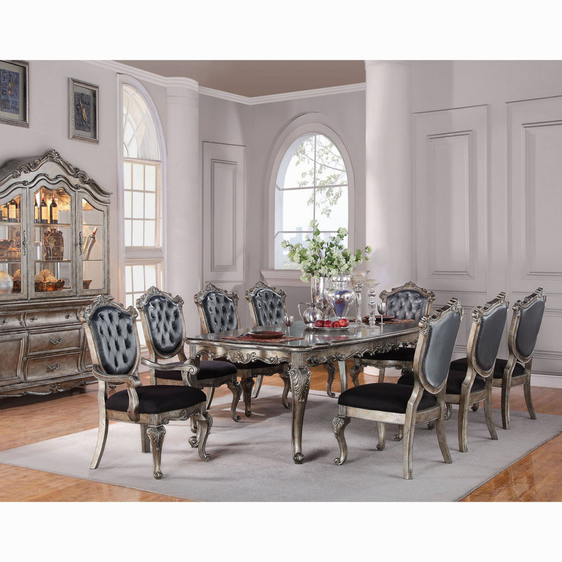 Ensemble de 2 chaises d'appoint Antique Platinum