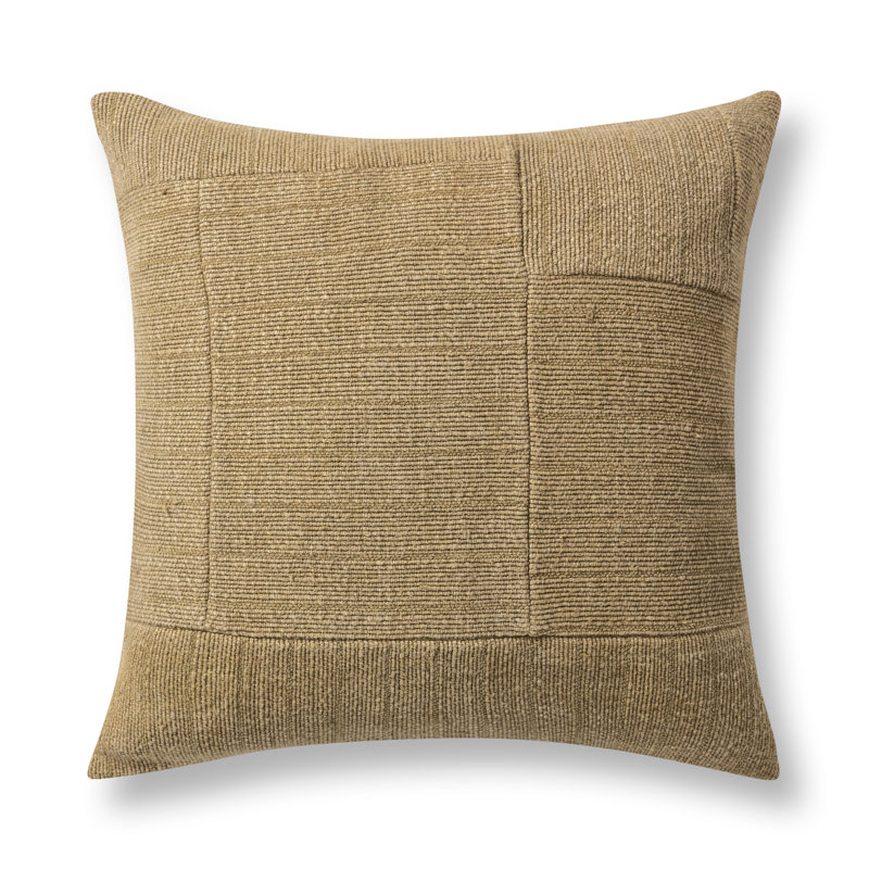 Coussin décoratif en mélange de lin Mokacha, Varech