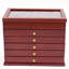 Boîte à bijoux en bois sculpté 6 couches avec 5 tiroirs-350239775