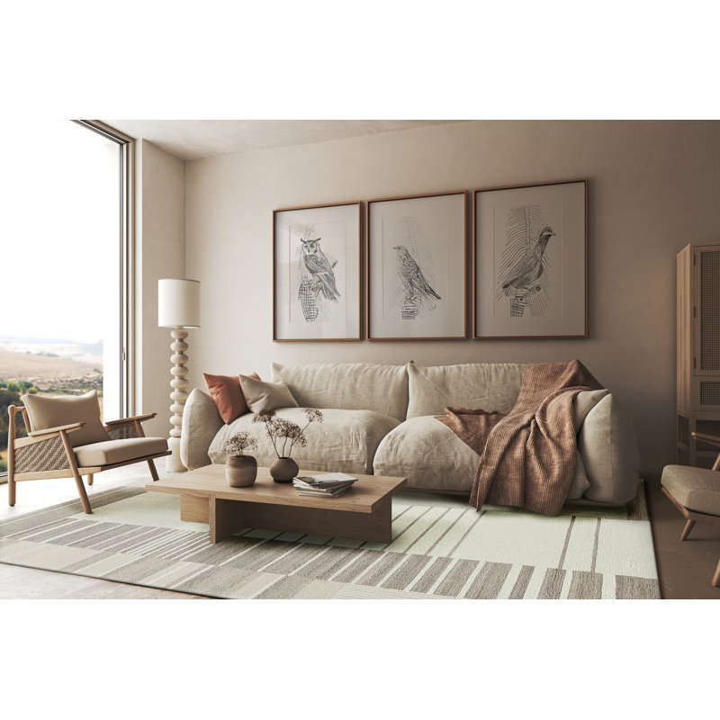 Castine Handmade Geometric Area Rug, Rectangle 10' x 14'