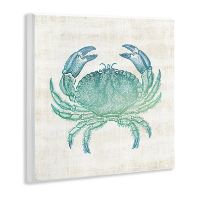Ombre Crab Impression Wall Plaque, design by Susan Arnot