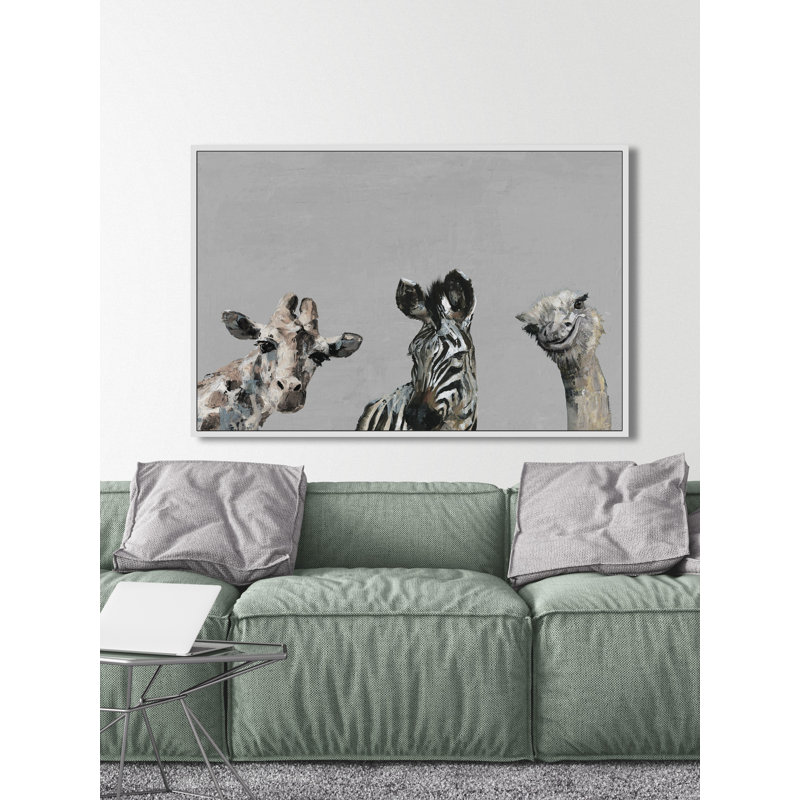 «The Head Turners In Grey», reproduction sur toile encadrée, H 20 po x l 30 po x P 1,5 po