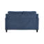 Causeuse 2 places en chenille bleu marine