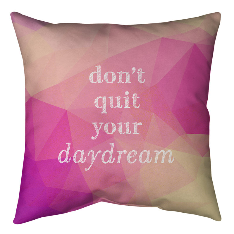 Coussin de sol, 28 po x 28 po, Rose / beige