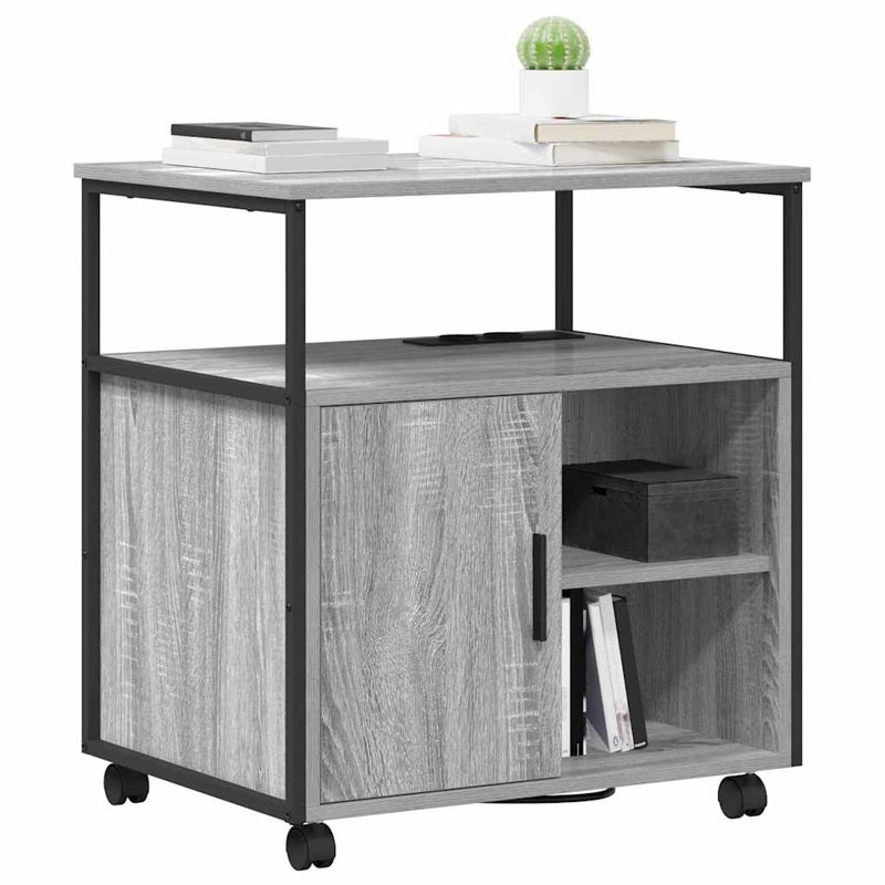 Storage Cabinet, Grey Sonoma