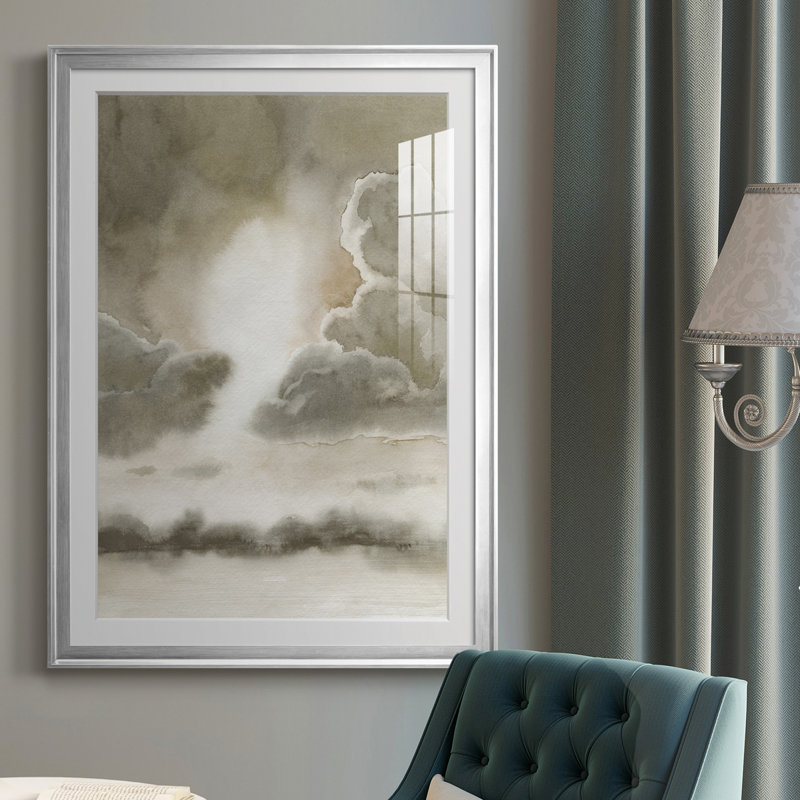 Sépia ciel I - impression, Argent, H 30,5 po x l 22,5 po x P 1 po