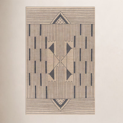 Glenda Abstract Tan Rug