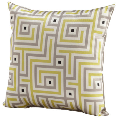 Maze Geometric Throw Pillow