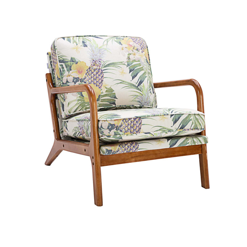 Chaise d'appoint l 25,59 po Arras, Tissu ananas
