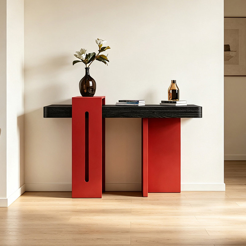 Table d'entrée italienne minimaliste, H 35,43 po x l 62,99 po x P 15,75 po