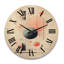 Horloge murale géométrique moderne en bois-493920686