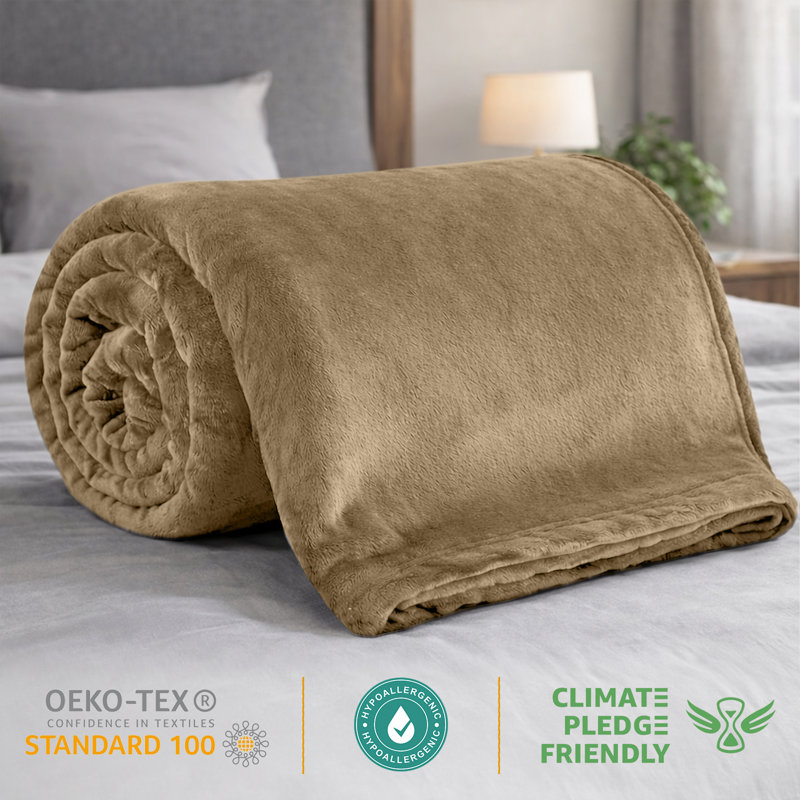 Machine Woven Throw Blanket, 240cm x 220cm