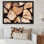 Pile de bois de chauffage - Impression traditionnelle sur bois brun