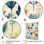 Motif floral sarcelle corail et scandinave-1455064891-1455064888