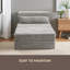 Canapé à compression Mahjong, canapé-lit convertible au sol, canapé modulaire modulaire désossé DIY, aucun assemblage requis, tissu polaire circulaire, siège simple surdimensionné avec 1 coussin et 1 repose-pieds-164952905