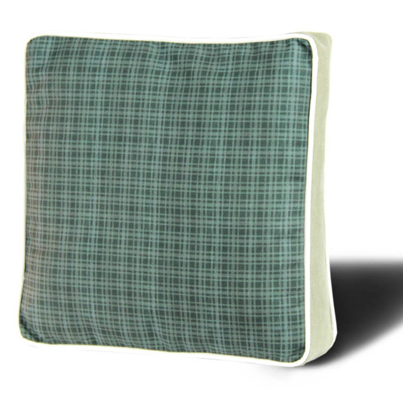 Coussin de qualité supérieure 16,5 po x 16,5 po, 50% coton / 50% polyester, lavable et repassable, rembourrage en silicone, fermeture à glissière dissimulée, housse amovible | Coussin décoratif confortable pour la maison, le bureau et l'extérieur