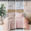 Édredon simple ultra - Médaillon brodé en fausse fourrure, rosé, fourrure