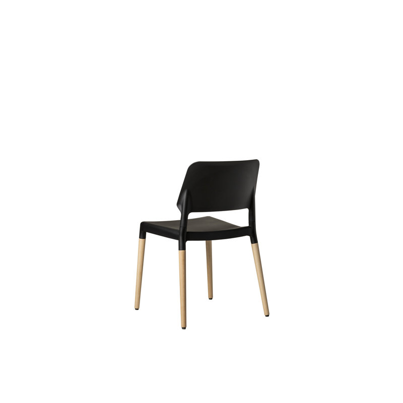 Belloch Chair, Black, Natural Beech Wood