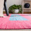 Danely Handmade Flatweave Cotton Pink/Blue/Yellow Area Rug-870029954