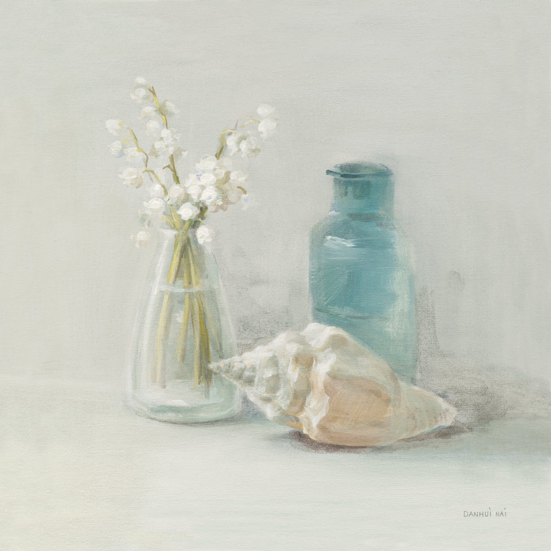 Light Lily Of The Valley Spa by Danhui Nai - Wrapped Canvas Painting, 91cm H x 91cm W