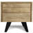 Lowry 22"W Solid Acacia Wood Square End Table with Storage Drawer-321611301