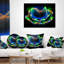 Coussin décoratif floral fractal-30057855-30057859