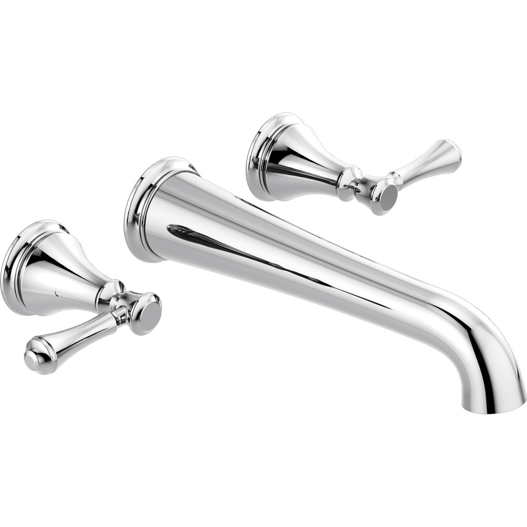 Cassidy Double Handle Wall Mounted Tub Spout Trim Delta 