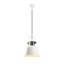 Lustre moderne, hauteur réglable, 26 po x 26 po | Structure en métal de 53,5 pouces de hauteur | Douille E27, 40 W maximum | Finition blanche élégante, design scandinave et glamour | Parfait pour le salon et la salle à manger, classe IP20-309960320