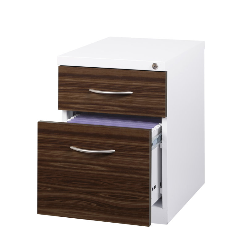 15'' Wide 2 -Drawer Mobile File Cabinet