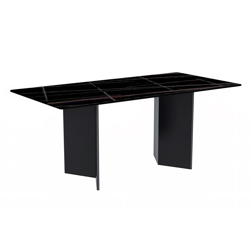 Metal Base Dining Table, 31.5" W x 55.11" L