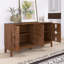 Buffet 60,5 "Mid Century Buffet avec 4 portes et tablettes réglables