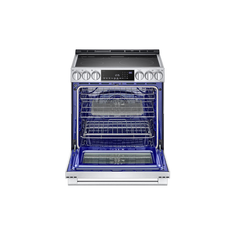 30" 6.3 cu. ft. Smart Slide-in Electric Range with Convection Oven, Stainless Steel