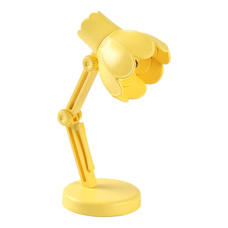 Lampe de bureau à DEL avec lumière chaude et pliable, Yellow