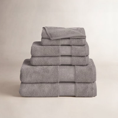 Bidle 6 Piece Turkish Cotton Towel Set