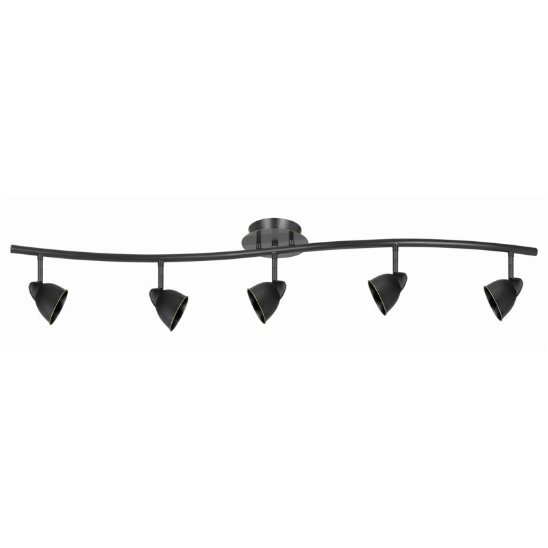 7.9'' 5 -Light Fixed Track Track Kit, Black