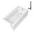 Streamline 66 in. x 32 in. Acrylic Right-Hand Drain Alcove Bathtub in Glossy White With External Drain-108366688