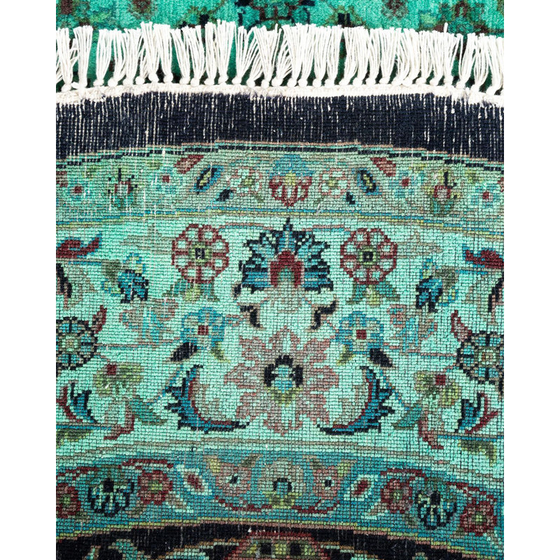 Fine Vibrance One-of-a-Kind 4' 7" X 4' 7" Hand Knotted Area Rug