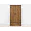 Broussard 2 Door Solid Wood Wardrobe