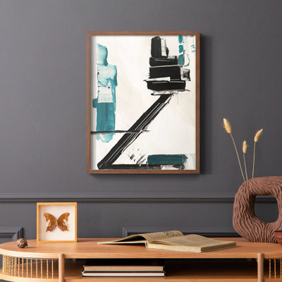 «Geometric Notes IV», reproduction encadrée - bois massif