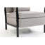 Chaise de rangement, fauteuil d'appoint moderne Mid-Century avec structure en bois, chaises de salon rembourrées avec coussin de taille, fauteuil de lecture pour véranda de chambre à coucher-847084454-847084455