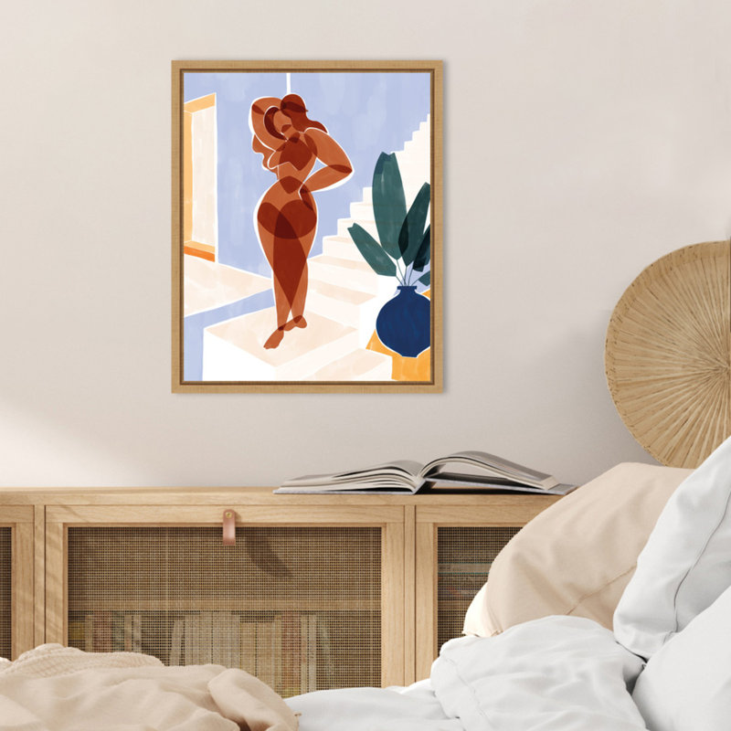«Terracotta Woman» par Ivy Green, reproduction d'art sur toile encadrée, H 20 po x l 16 po