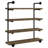 Olivia 4-Shelve Industrial Pipe Wall Shelf-539542440-606920410