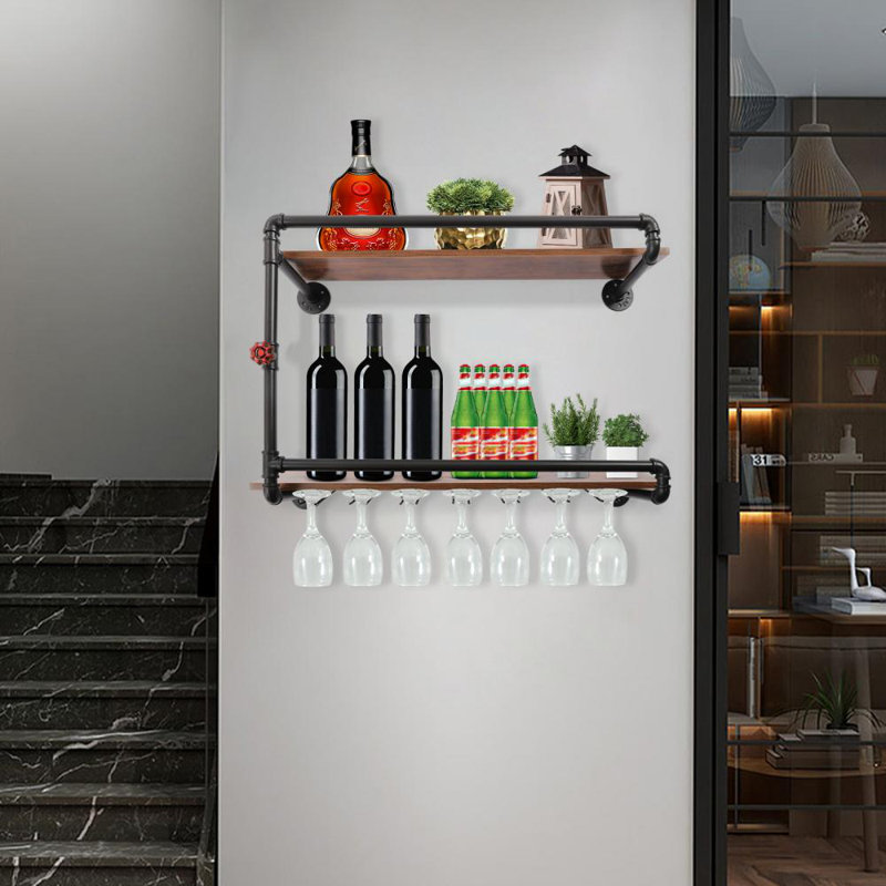 Danczyk Wine Bottle & Glass Rack