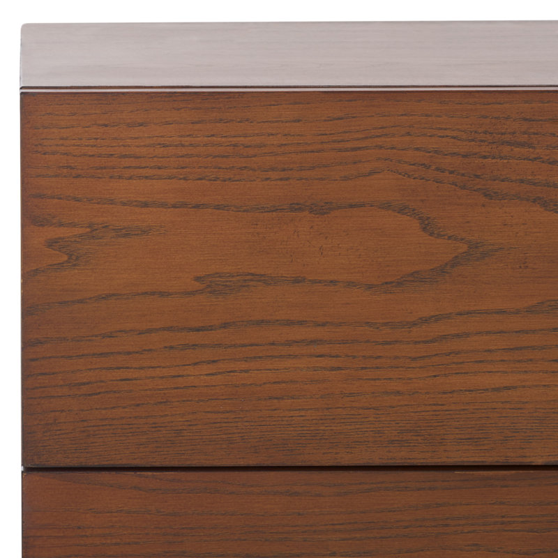 Artavion 2 - Drawer End Table, Dark Brown/Black